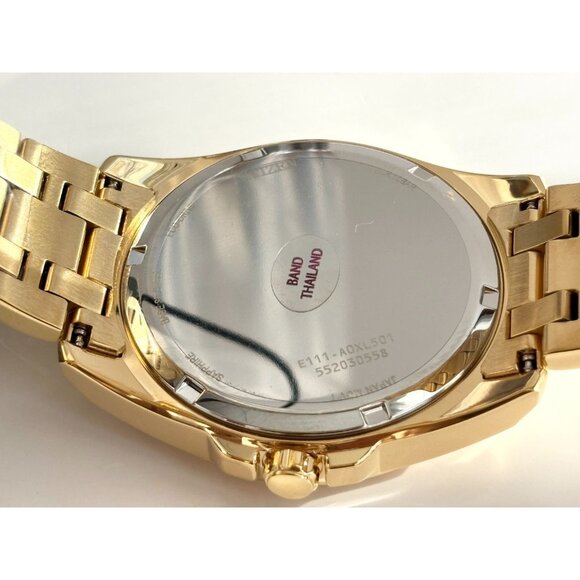 NEW Citizen Eco Drive Men's Peyten Champagne Dial Gold Band Watch BM752-54P 41mm - Picture 13 of 16